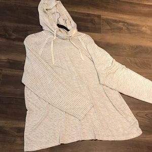 High neck T-shirt Hoodie